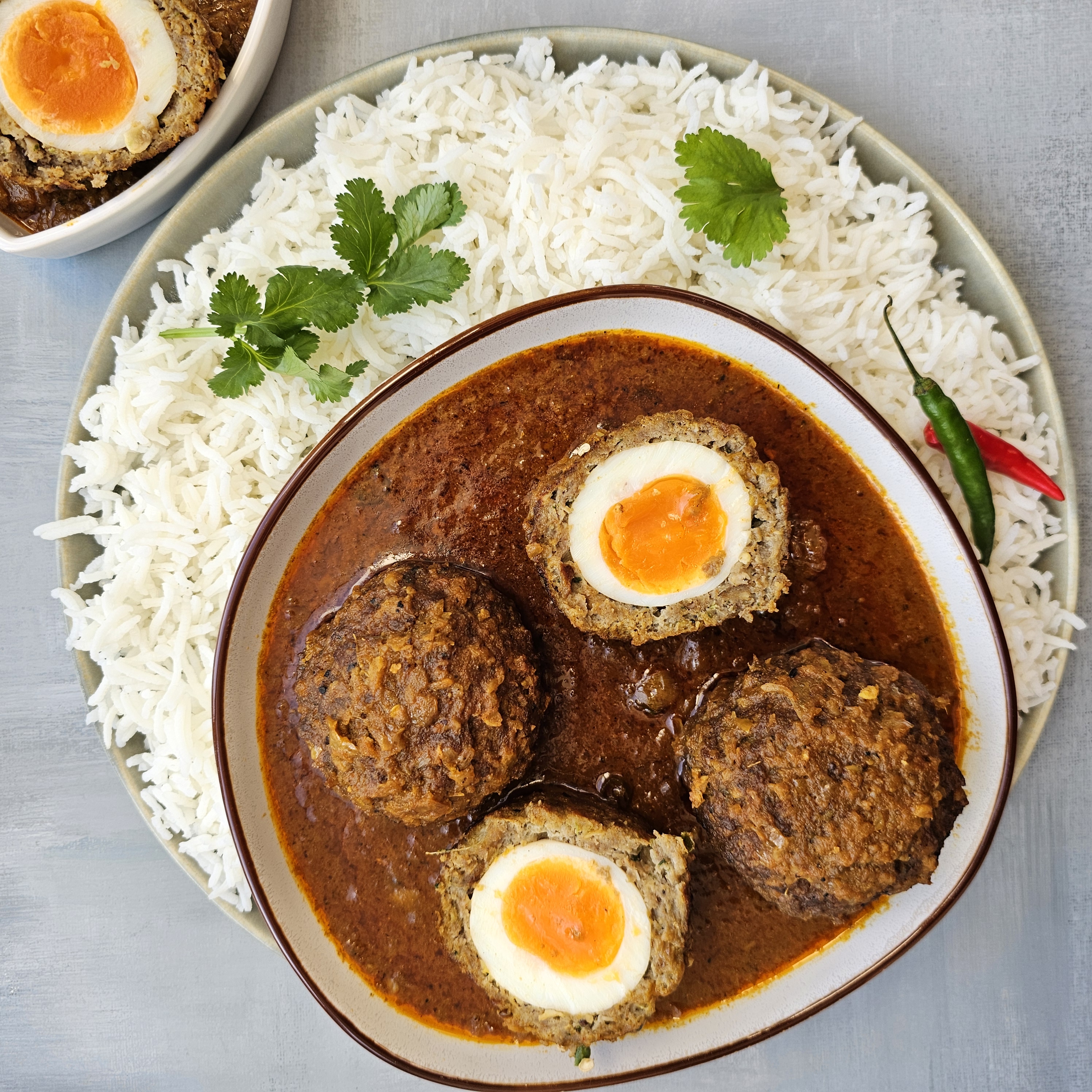 Nargisi kofta — Indian scotch eggs in rich curry sauce